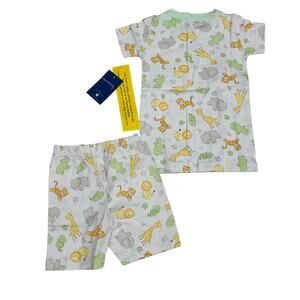 NWT Magnolia Baby Size 3T Little Safari Celery Short Pajamas